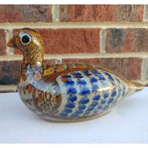 TONALA Quail Pigeon Bird Duck SIGNED LARGE from MEXIC0 9" EC